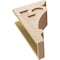 Ekena Millwork 7"W x 14"D x 21"H Classic Mayflower Rough Cedar Woodgrain TimberThane Corbel, Primed Tan CORUR07X14X21MAYRCPR - alternate 5